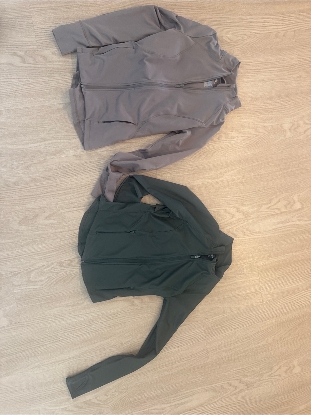 2 zip up hoodies work out